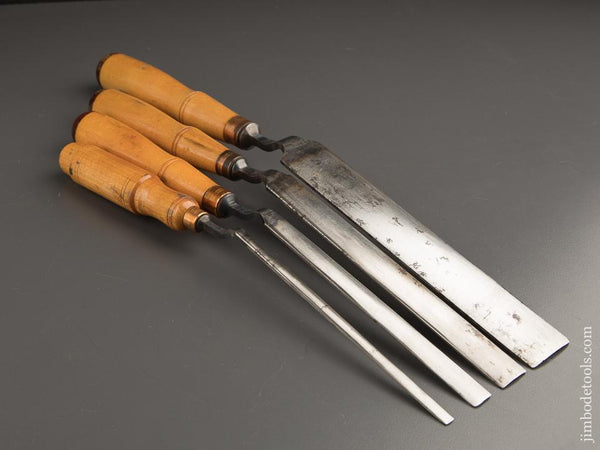 BUCK BROS Set of Four MINTY Crank Neck Pattern Maker's Gouges - 87495 ...