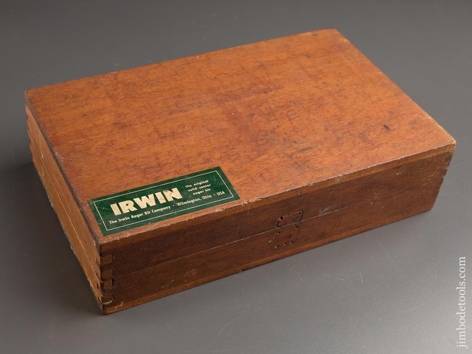 Complete Set of 13 IRWIN Style Auger Bits by MIDWAY TOOL CO in IRWIN Box - 87532