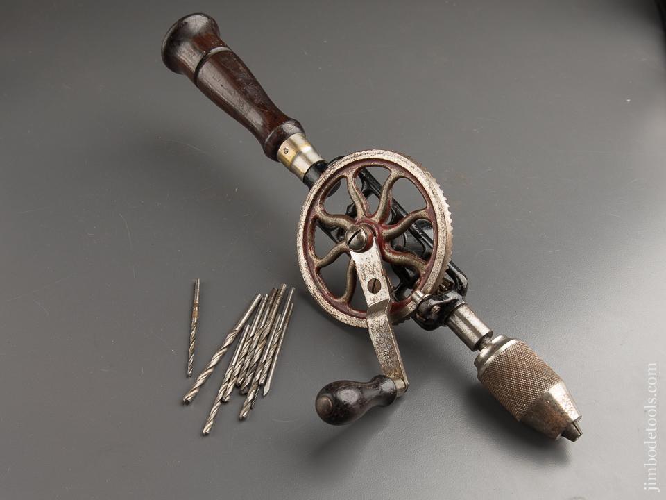 MILLERS FALLS No. 2 Egg Beater Hand Drill with Ten Bits! - 87535