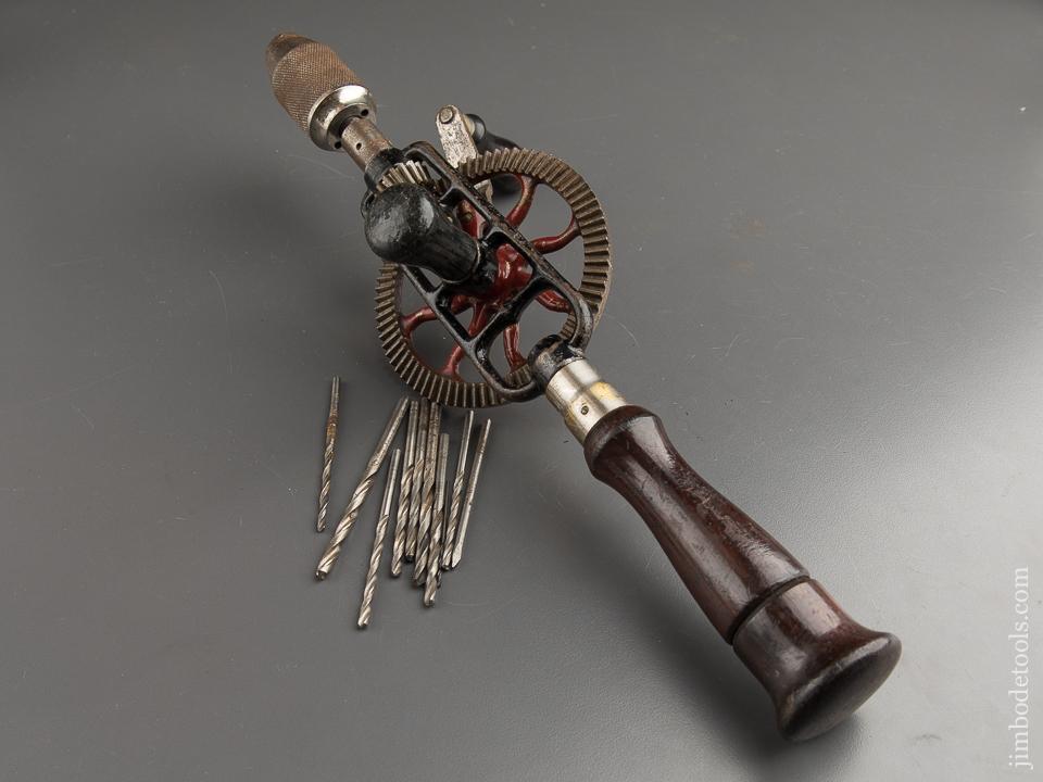 MILLERS FALLS No. 2 Egg Beater Hand Drill with Ten Bits! - 87535