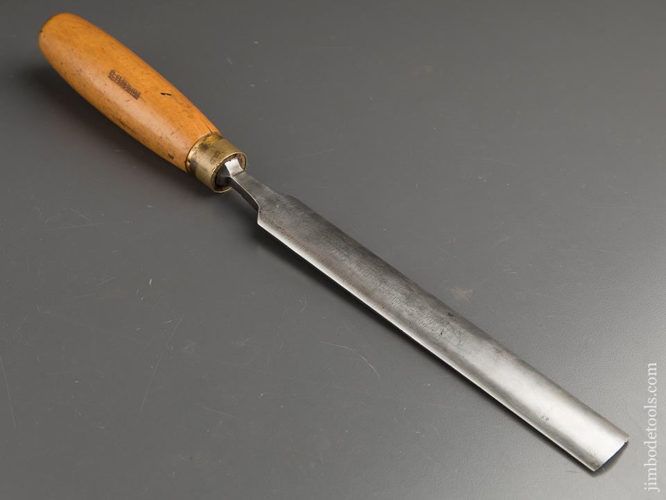 1 1/8 inch I. SORBY Boxwood Handled Gouge - 87549
