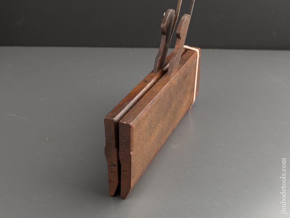 VARVILL & SONS No. 2 SKEWED Hollow & Round Moulding Planes circa 1873-1904 YORK - 87578
