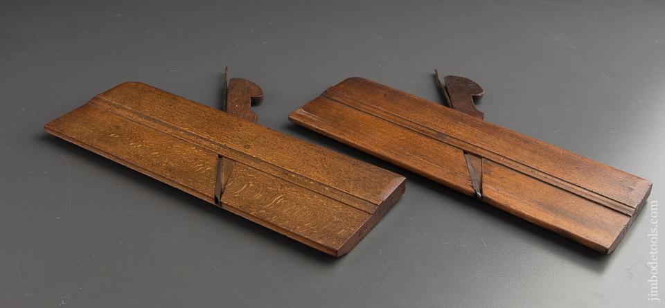 VARVILL & SONS No. 2 SKEWED Hollow & Round Moulding Planes circa 1873-1904 YORK - 87578