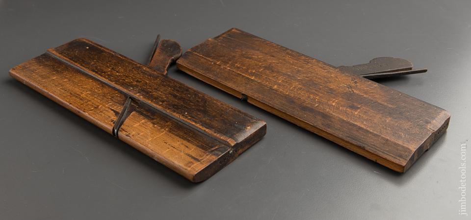 Pair of GLEAVE No. 4 Hollow & Round Moulding Planes circa 1854-68 Oldham St, Manchester - 87582