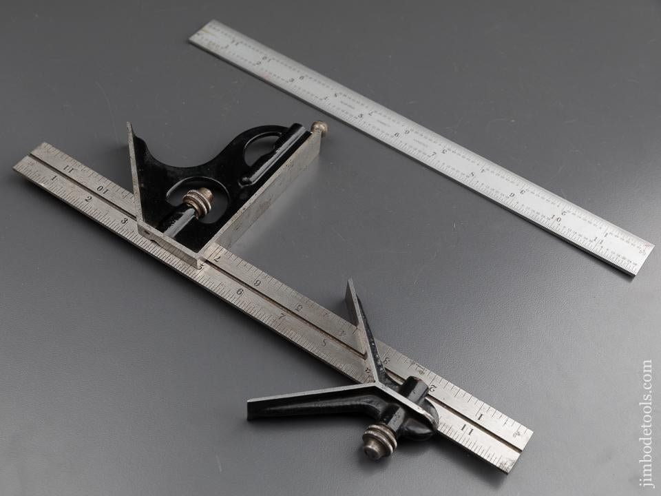 STARRETT Combinaton Square with Two Scales - 87602