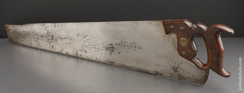 Extra Sharp! 4 1/2 point 26 inch Rip G.H. GOBEL Hand Saw Made by HARVEY PEACE BROOKLYN - 87649