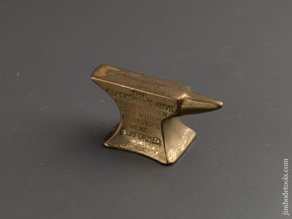 3 1/4 inch Brass Souvenir Anvil - 87657