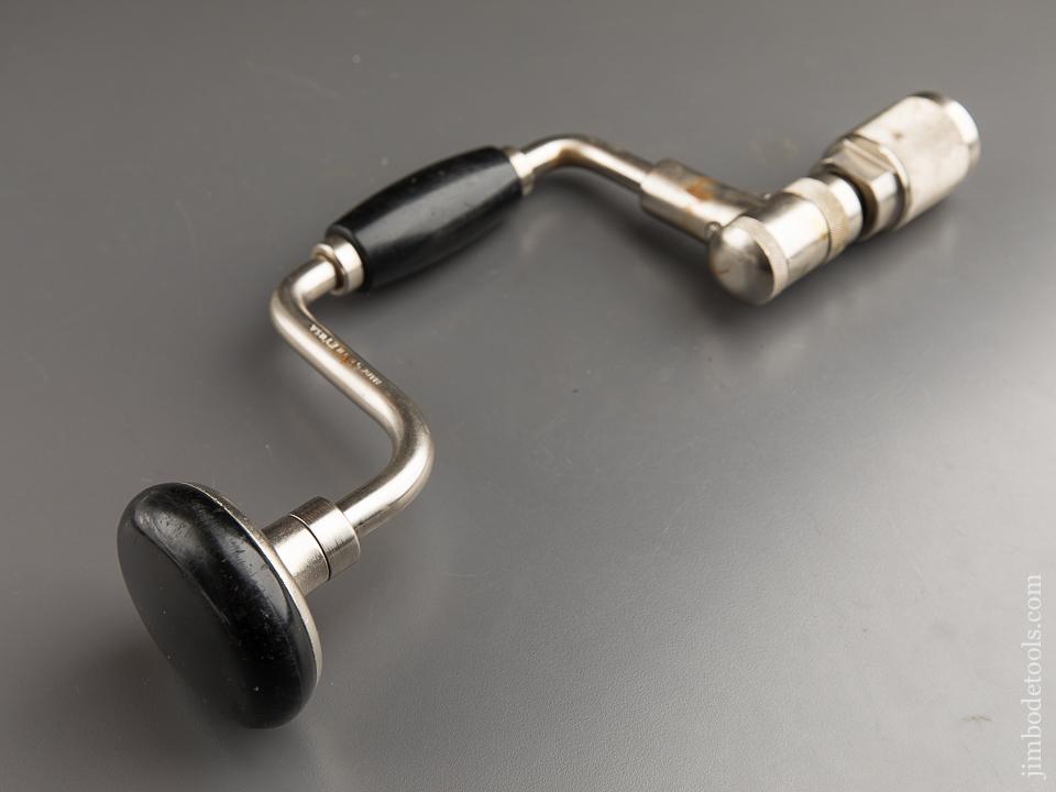 Pristine! Eight inch STANLEY YANKEE No. 2101A BELL SYSTEM Bit Brace = 87675