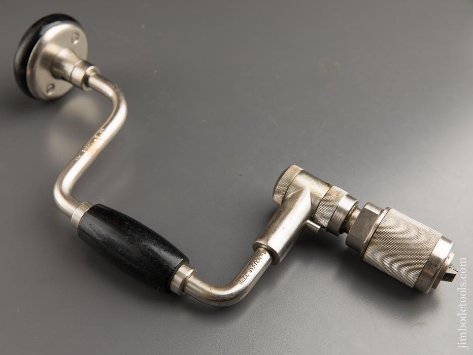 Pristine! Eight inch STANLEY YANKEE No. 2101A BELL SYSTEM Bit Brace = 87675