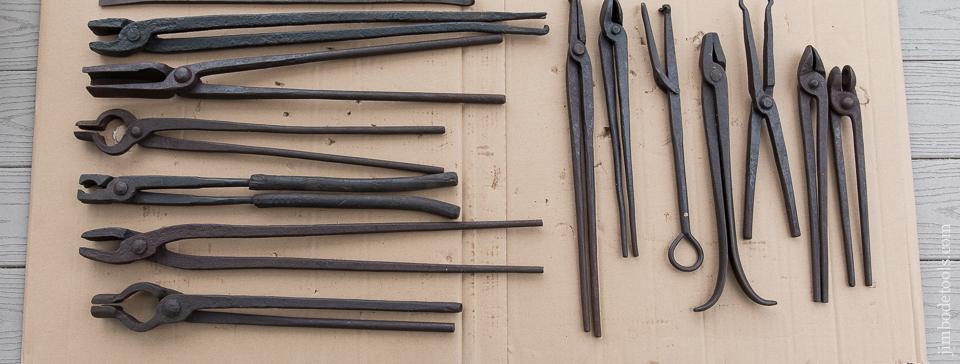 Great Collection of 14 Good Blacksmith's Tongs - 87680