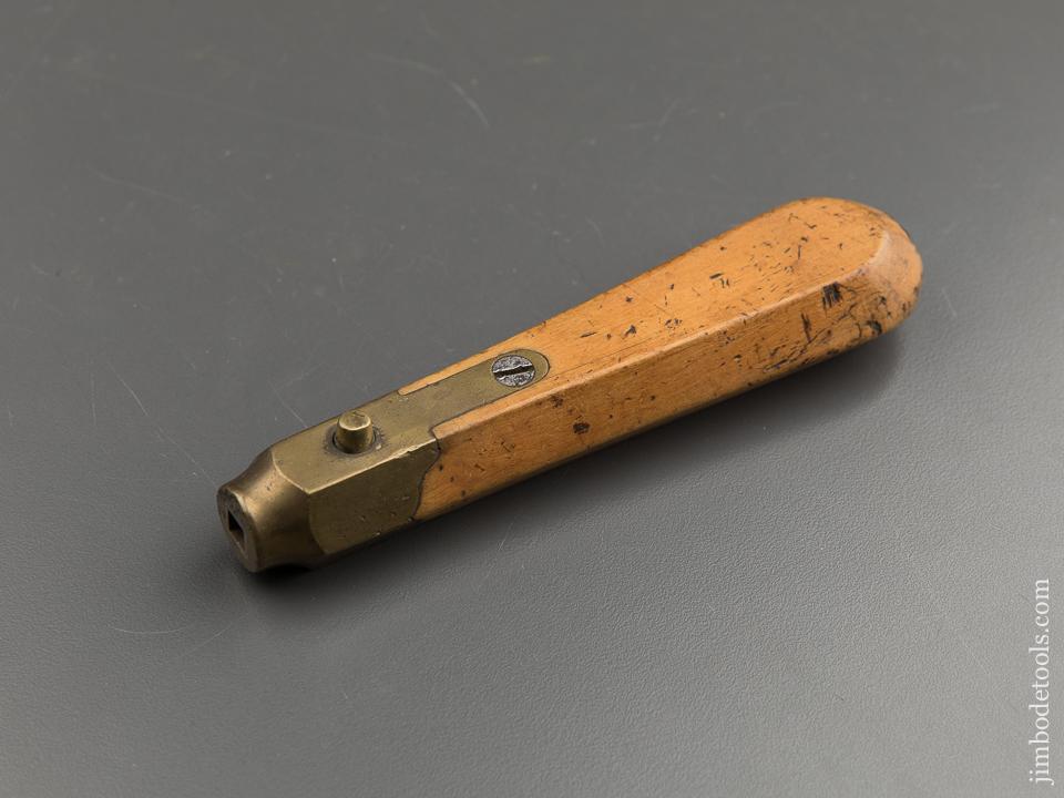 Lovely Boxwood & Brass Tool Handle * 87628