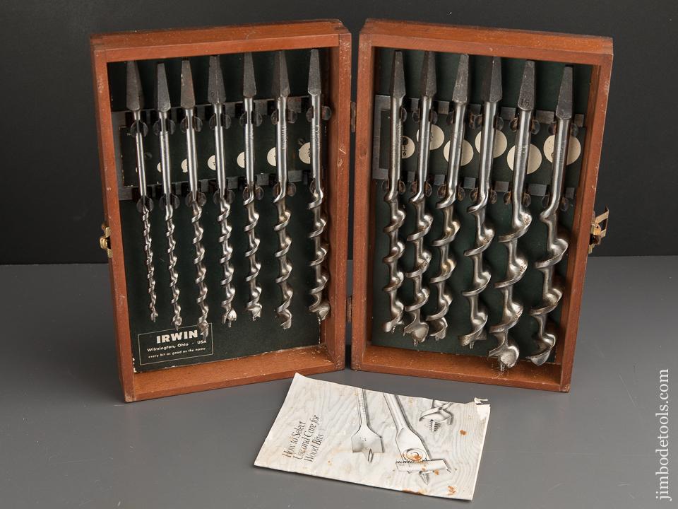 Complete Set of 13 IRWIN Auger Bits in Original Box - 87720