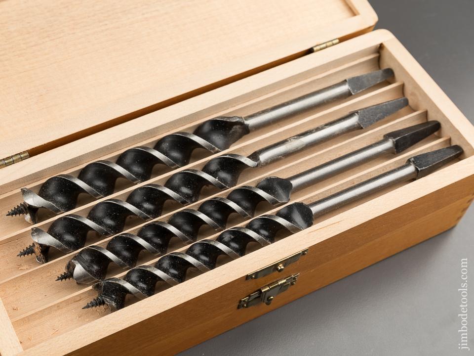 RARE Set of 13 RUSSELL JENNINGS Auger Bits UNUSED! in Original 3 Tiered Box -