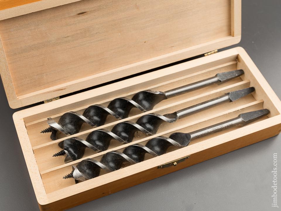 RARE Set of 13 RUSSELL JENNINGS Auger Bits UNUSED! in Original 3 Tiered Box -