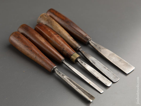 Five Good ADDIS Carving Chisels - 87723