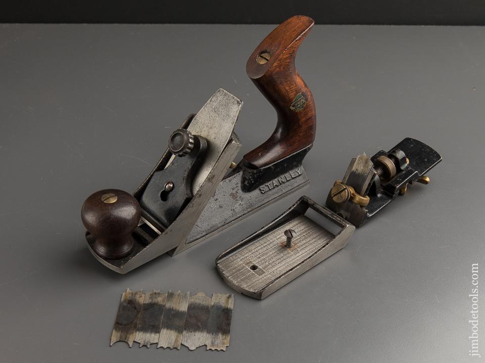 TRAUT Patent April 21, 1885 STANLEY No. 72 1/2 Chamfer Plane with Decal COMPLETE with ALL Six Cutters & Chamfer Iron AND All Three Nose Attachments! - 87746