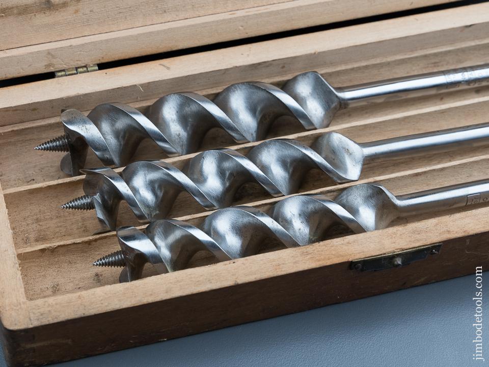 Complete Set of 13 RUSSELL JENNINGS Auger Bits in Original 3 Tiered Box - 87767