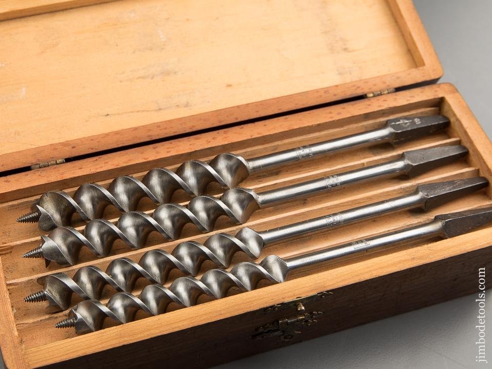 Complete Set of 13 RUSSELL JENNINGS Auger Bits in Original 3 Tiered Box - 87778