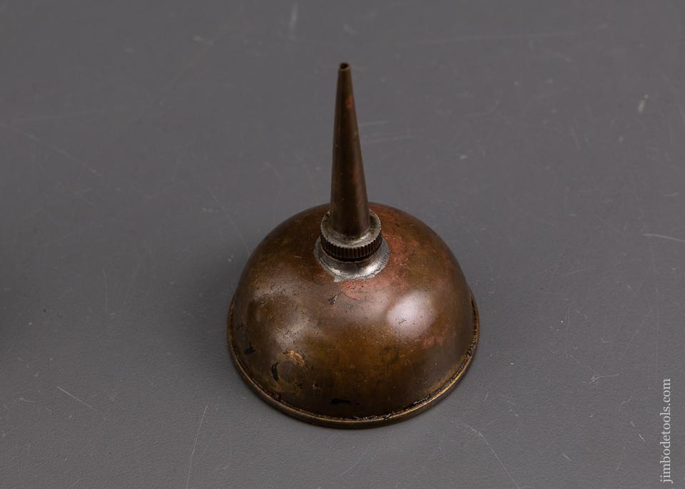Lovely 2 1/8 x 3 inch Copper Oil Can - 87787