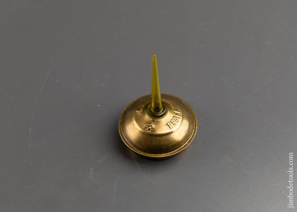 RARE 2 inch Wide PFAFF Brass Sewing Machine Oil Can - 87804