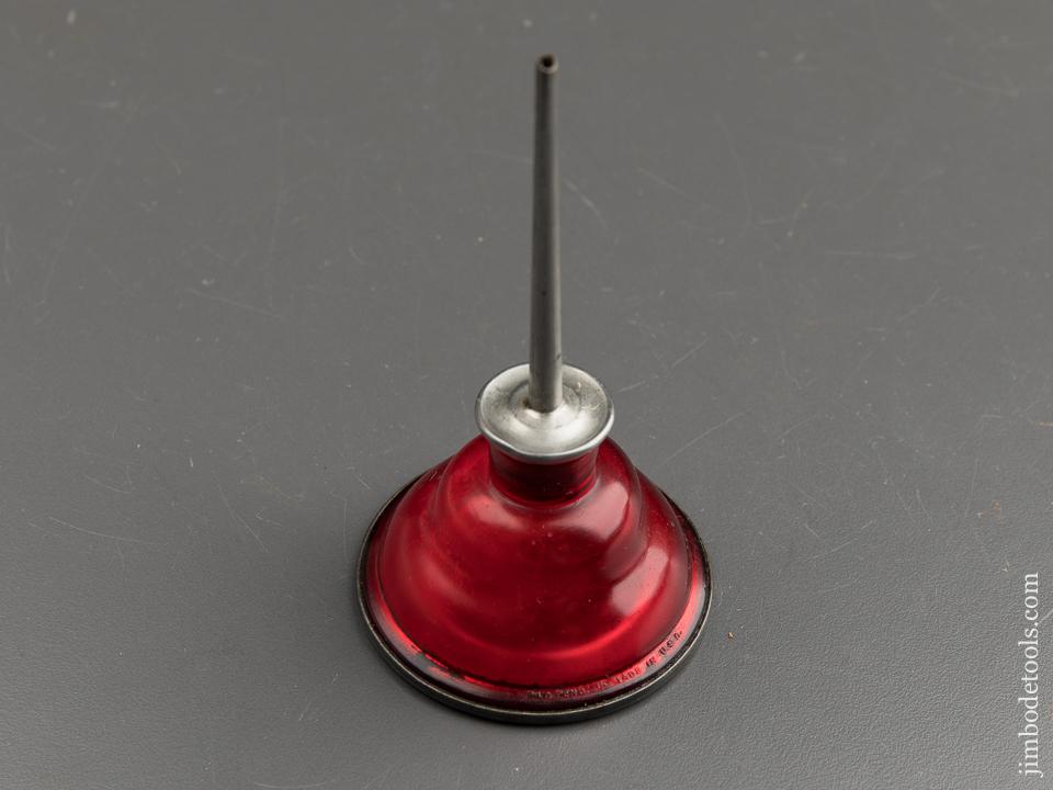 Lovely Translucent Red EAGLE Oil Can - 87818