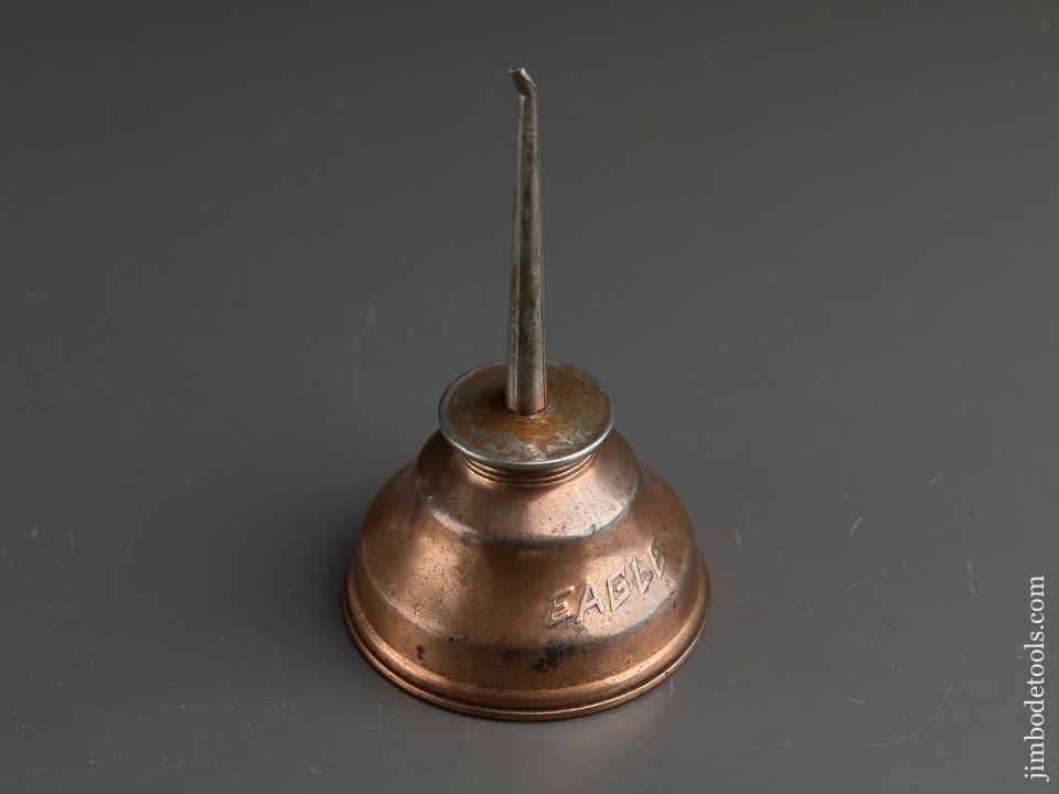 3 1/2 x 5 7/8 inch Copper EAGLE Oil Can - 87834