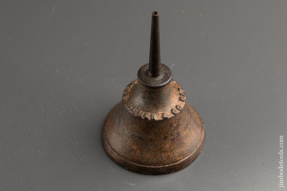 RARE & Awesome! Cast Iron HAMMER Oil Can - 87873