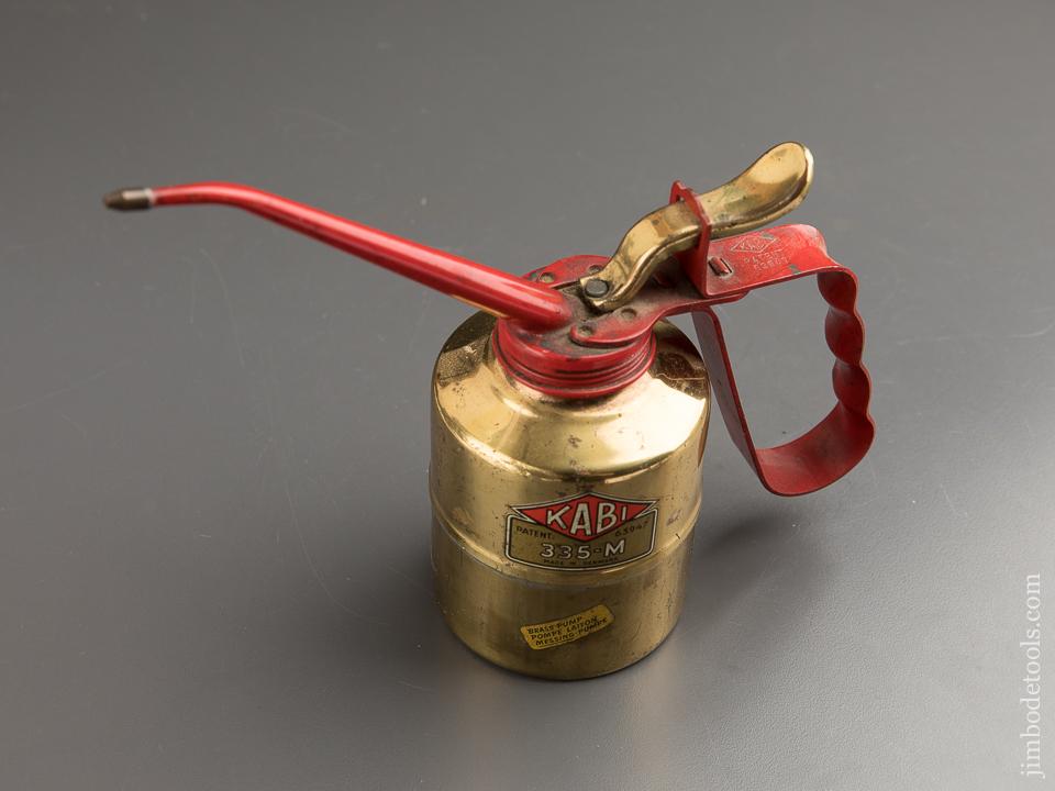 Patented KABI 3335-M Brass Oil Can - 87892