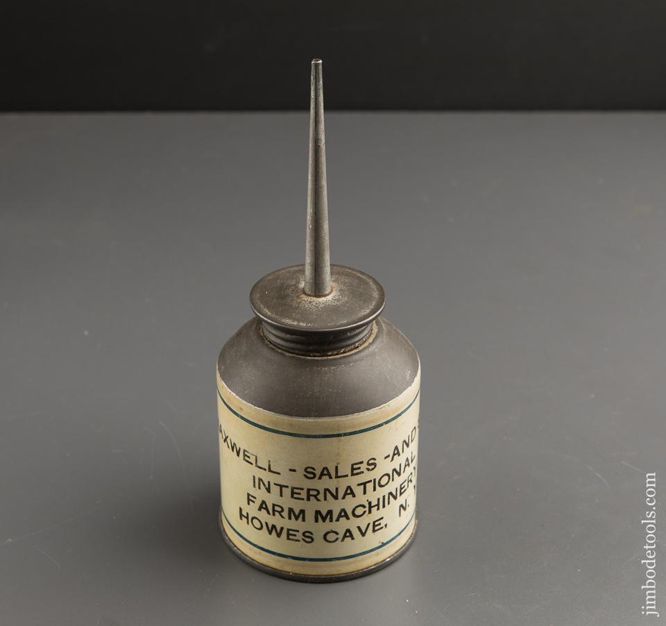 McCORMICK-DEERING Oil Can With Label from MAXWELL FARM MACHINERY in Howe’s Cave, NY - 87893