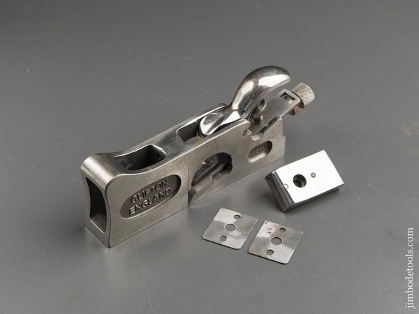 Mint! CLIFTON No. 3110 Bull Nose Shoulder & Rabbet Plane with Both Nose Pieces - 87916