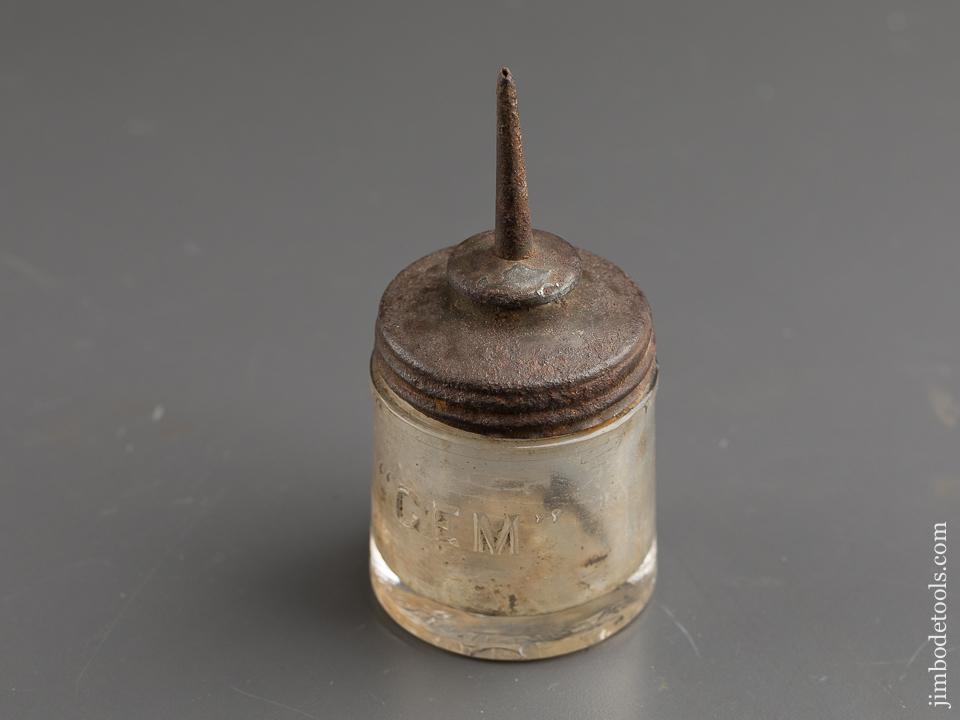 1880 Patent "GEM" Glass Oil Can - 87993