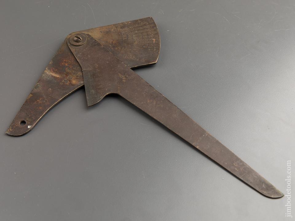 Unusual Brass Bevel Gauge - 87942