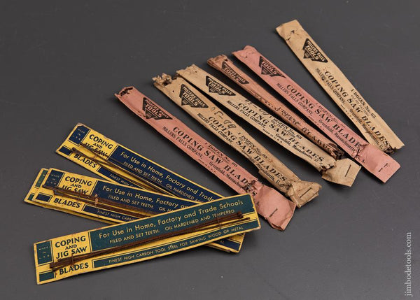 Lot of Coping Saw and Jig Saw Blades in Original Packaging - 87948