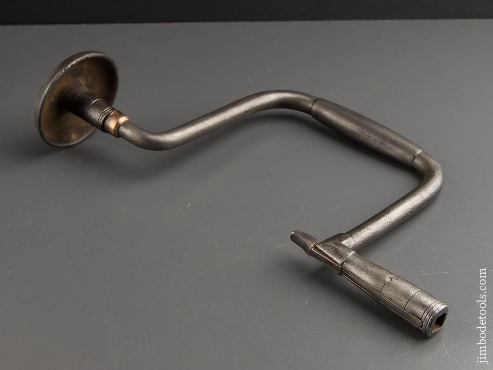 TAYLOR's Patent June 30, 1830 Bit Brace by I. WILSON Earliest American Patented Brace - 87597