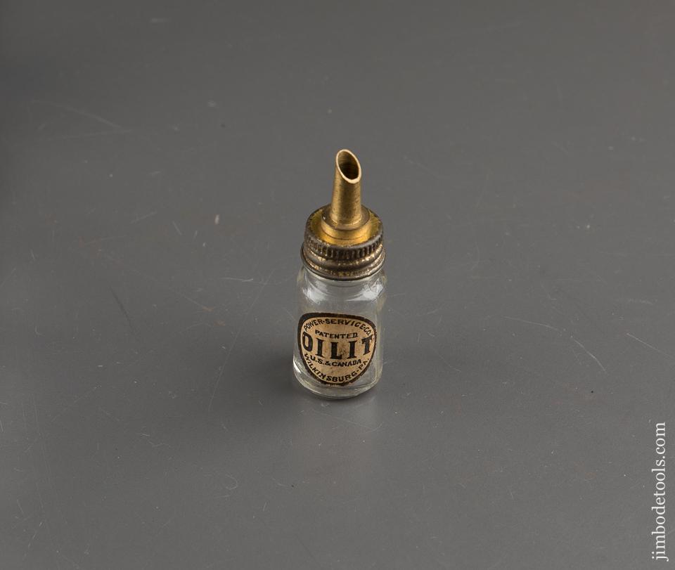Patented POWER SERVICE CO "OIL IT" Glass Oil Can - 87961