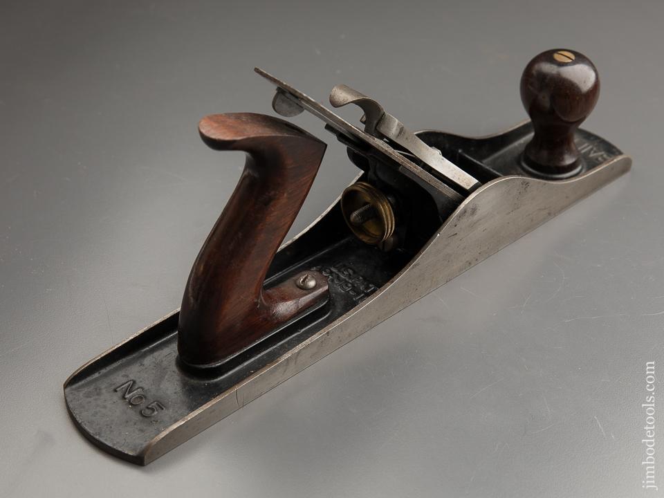 STANLEY No. 5 Jack Plane With Decal Type 13 circa 1925-28 NEAR MINT in Original Box SWEETHEART - 88004