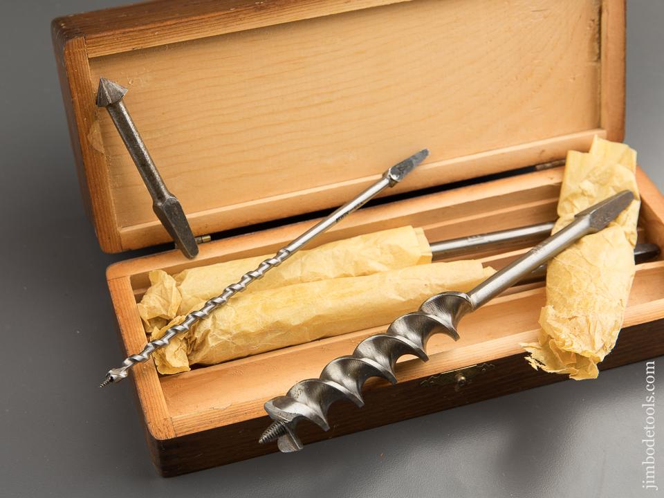 Complete Set of 13 RUSSELL JENNINGS Auger Bits in Original 3 Tiered Box - 88010