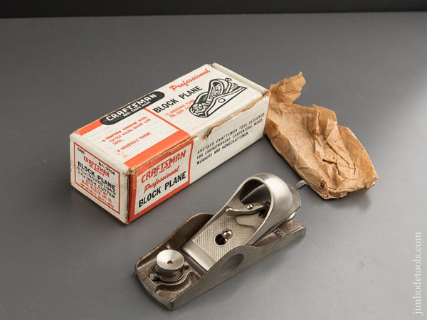 CRAFTSMAN No. 3704 Block Plane in Original Box - 88016
