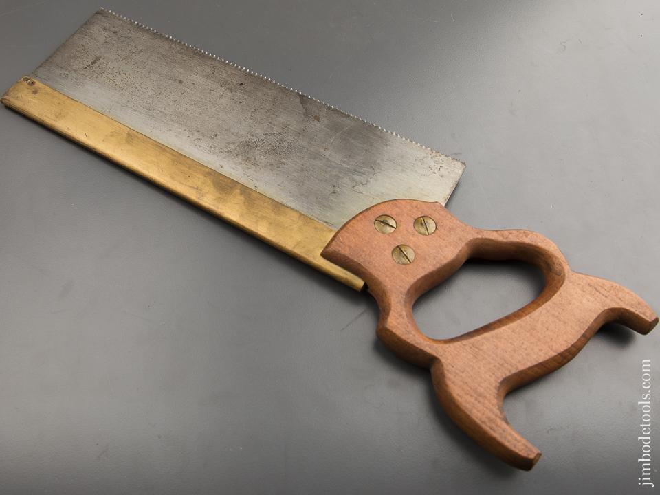 15 point 12 inch Rip TYZAC, SONS, & TURNER No. 120 Brass Back Saw - 88030