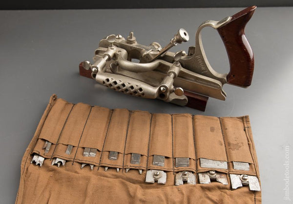 Great FULTON Plow Plane with All 25 Cutters! - 88040