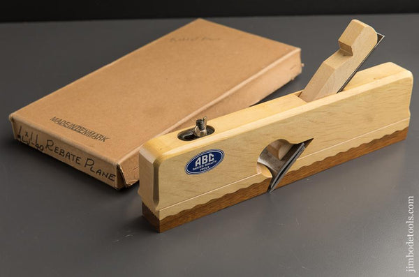 1 x 11 inch ABC Danish Rabbet Plane with Decal MINT in Original Box - 88063