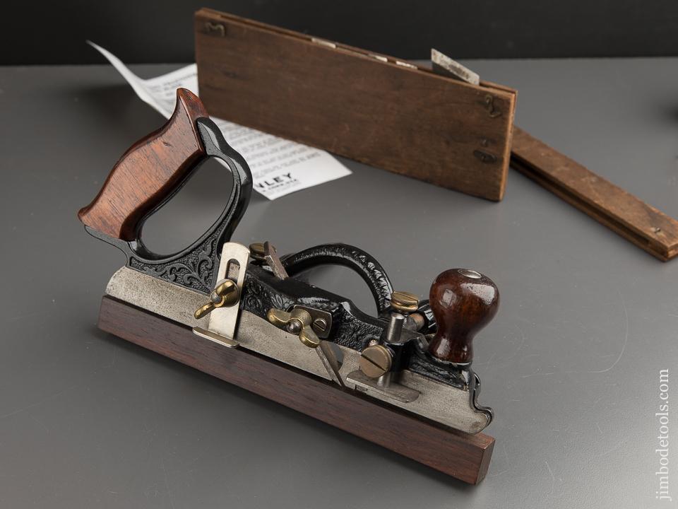 Early STANLEY No. 46 Skew Cutter Combination Plane Type 8 circa 1896-98 with Both Stops and Ten Cutters - 88074