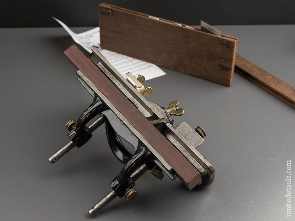 Early STANLEY No. 46 Skew Cutter Combination Plane Type 8 circa 1896-98 with Both Stops and Ten Cutters - 88074