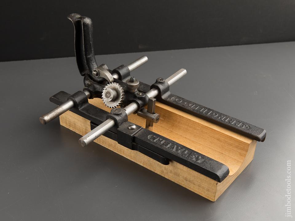 Rare! WM. BAILEY MCCAULEY Patent February 9, 1904 Core Box Plane with Product of Its Work - 88079