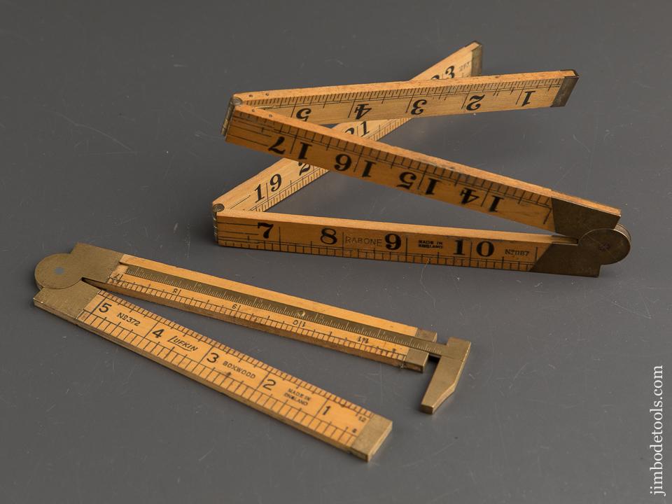 Two Boxwood & Brass Blind Man's Rules - 88100