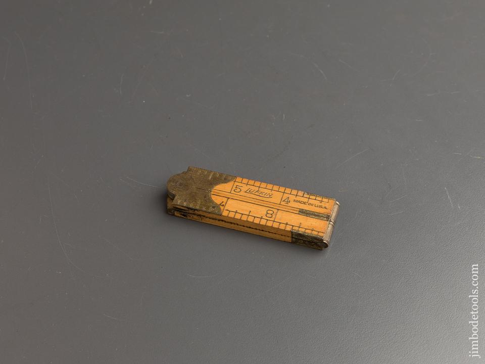 MINT Twelve inch LUFKIN Boxwood & Brass Folding Rule - 88101