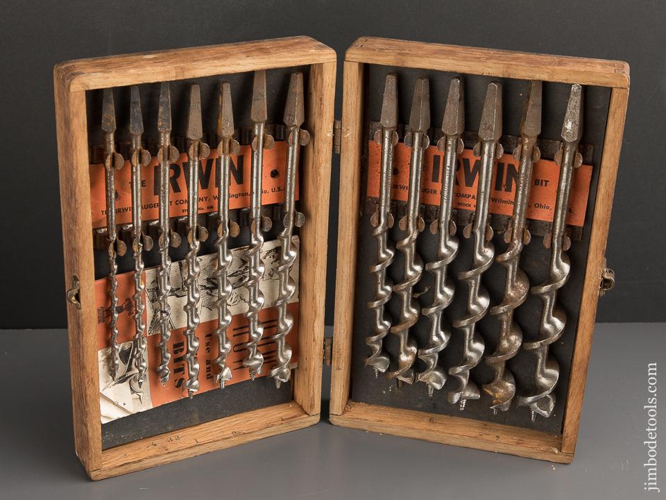 Complete Set of 13 IRWIN Auger Bits in Original Box - 88107