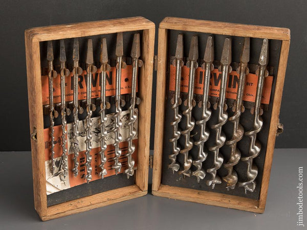 Complete Set of 13 IRWIN Auger Bits in Original Box - 88107