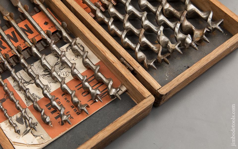 Complete Set of 13 IRWIN Auger Bits in Original Box - 88107