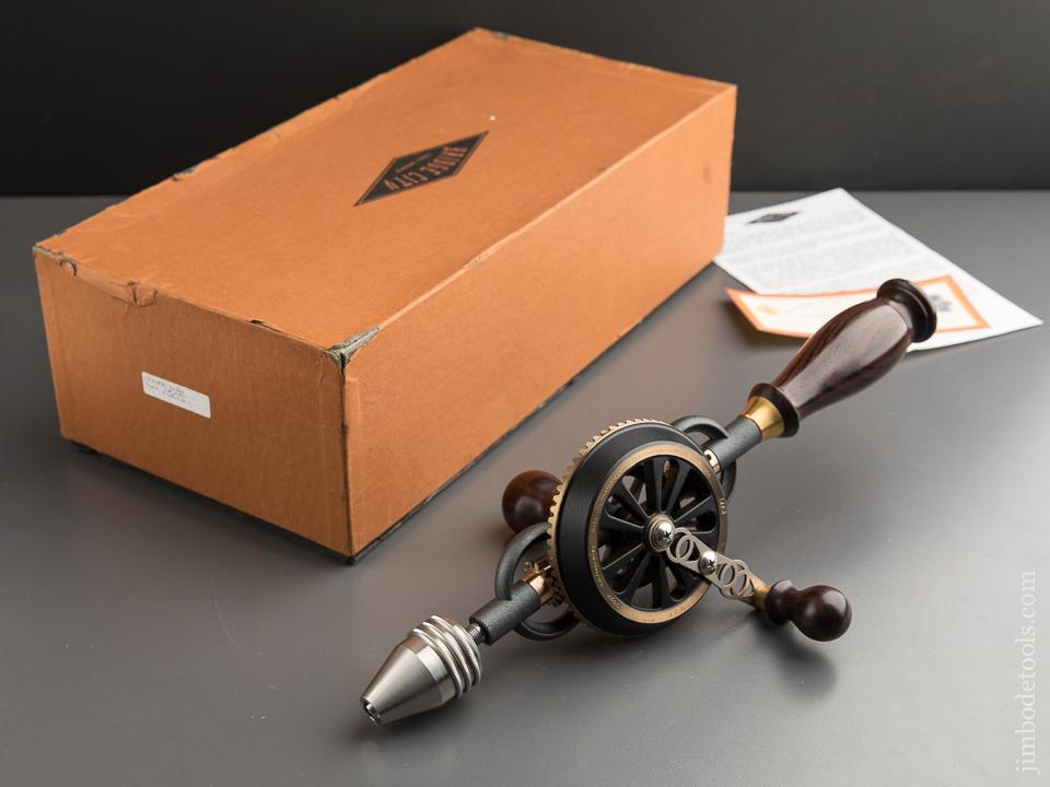 1998 BRIDGE CITY TOOL WORKS 15th Anniversary CT-6 Rosewood Hand Drill in Original Cardboard Box - 88109